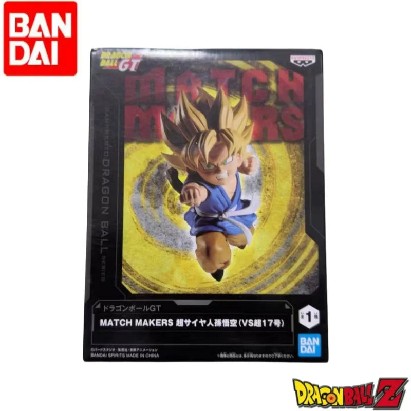 In Stock Bandai Original Dragon Ball Banpresto Son Goku Super 17 Figurine Model Ornaments Statue Holiday Gifts Anime Merchandise