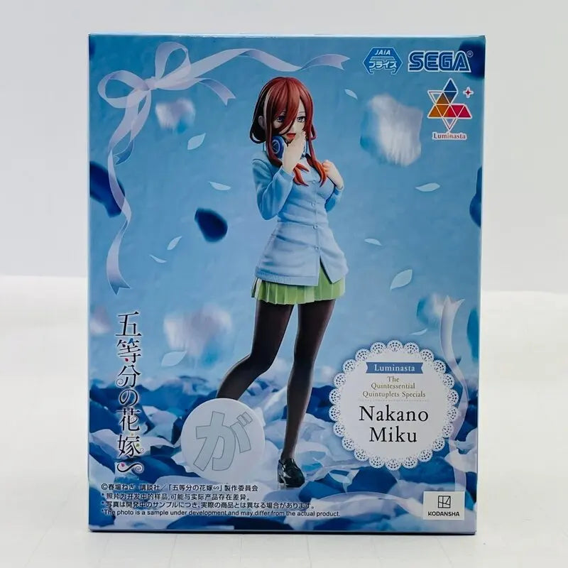 SEGA Luminasta The Quintessential Quintuplets Nakano Ichika Nino Miku Yotsuba Itsuki PVC 20CM Anime Action Figures Model Toy