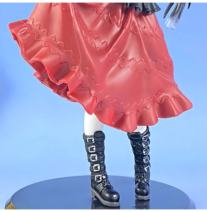 19 см DATE ALIVE IV Аниме фигурка Kawaii Kurumi Tokisaki екшън фигурка червена рокля красиво момиче колекция модел кукла играчка подаръци