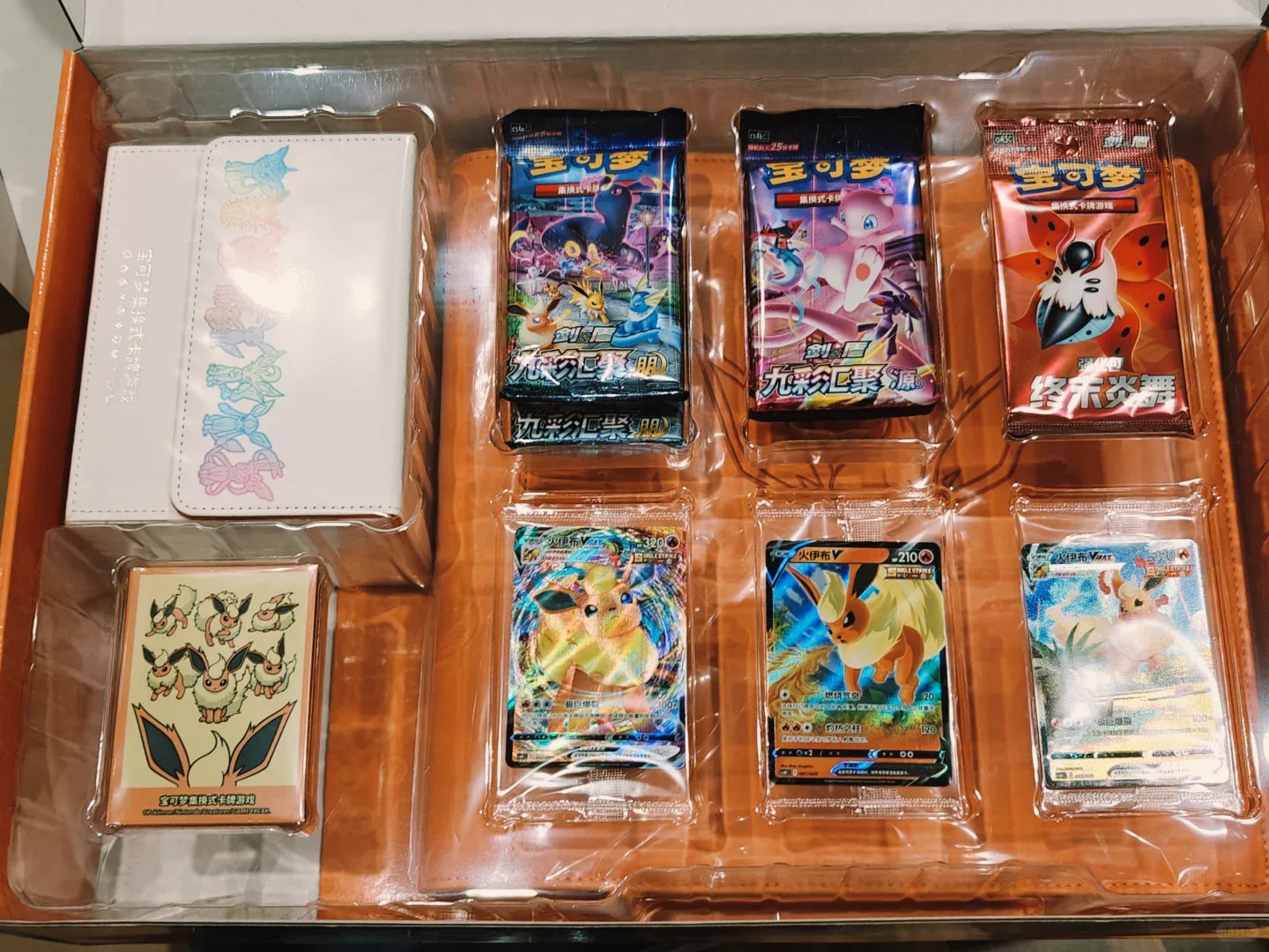 Pokemon TCG Eevee Cards Collection Simplified 6.0 Advanced Special Chinese Edition Custom Set Game Collection Toys Box Gift