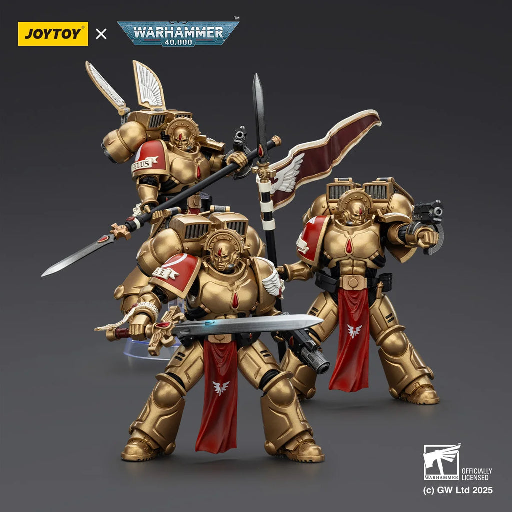 [Pre Order] JOYTOY 1/18 Action Figure Warhammer 40K Blood Angels Sanguinary Guard with Inferno Pistol and Encarmine Blade Toys