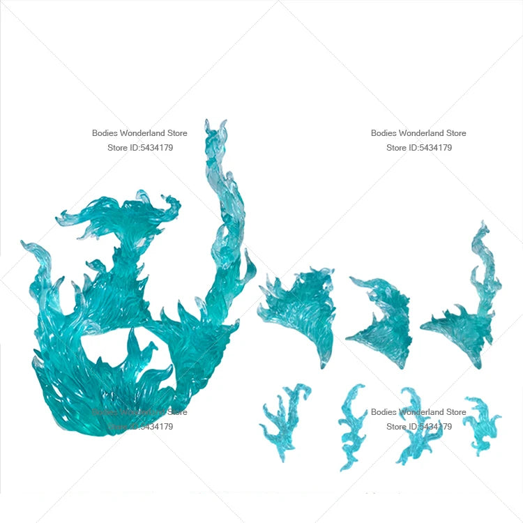 In Stock 1/12 Scale Burning Flame Effects Ground Fissure Model Modeling Scene For 6inch DIY Anime Action Figure Doll Body