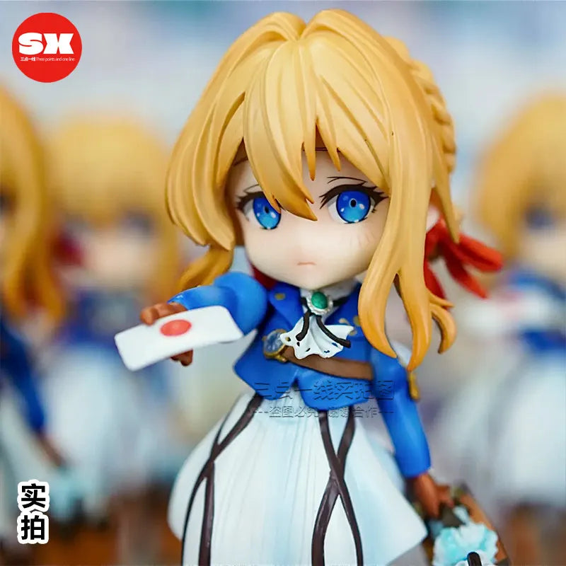 Violet Evergarden Q-Version Violet Evergarden Standing Action Figure 17cm Anime Goods Statue Decoration Trendy Toy Collection