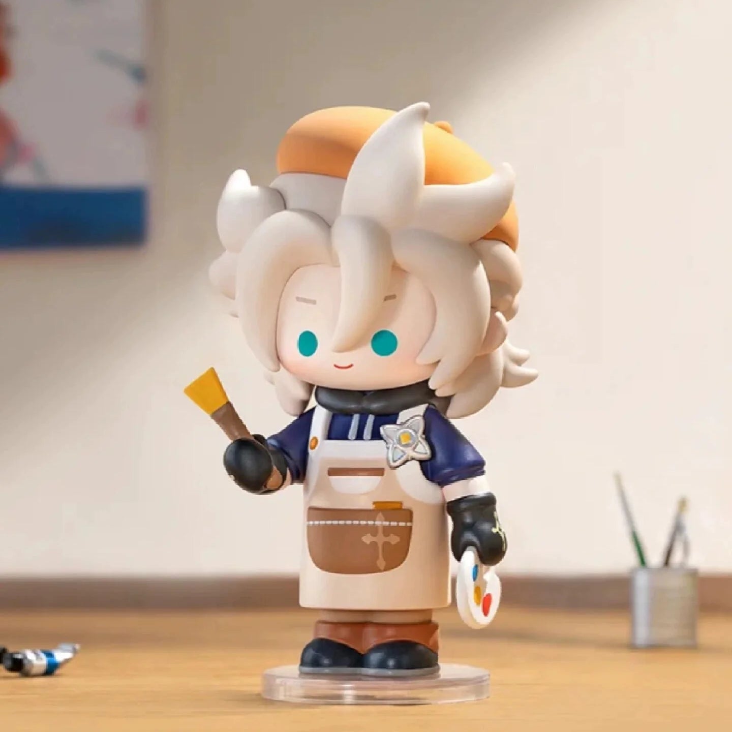 Tcv Popmart Genshin Impact Dress-Up Dreams Themed Chibi Series Blind Box  Q Mini Figure Toy Mystery Box Surrounding Walnut Wendy