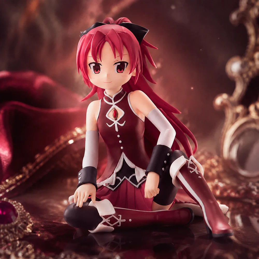 1pc 15cm/5.91in Anime Red Hair Girl Figure Sitting Pose PVC Statue Collectible Model Desktop Ornament Car Decoration Toys Gifts.