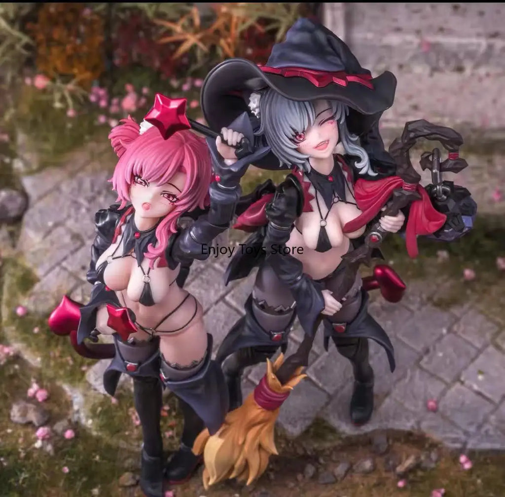 In Stock Dimensional Concrete Witch Apprentice Neko Hoshikawa 1/12 Movable Finished Figure Red Hair/black Hair