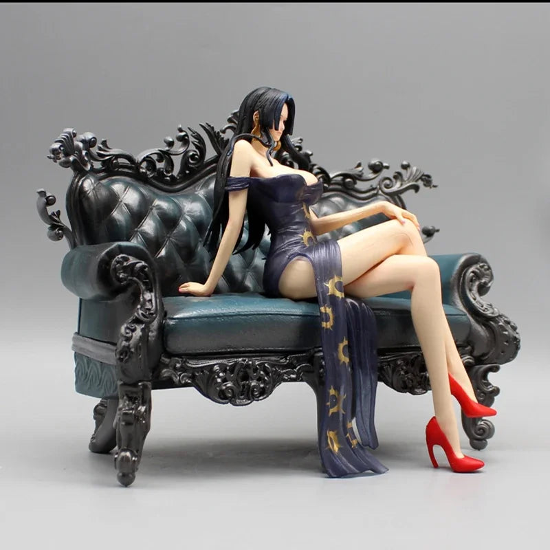 One Piece New Gk Sofa Boa Hankokku Nami Suit Thug Series Sitting Posture Statue Collection Ornament Model High Quality Version