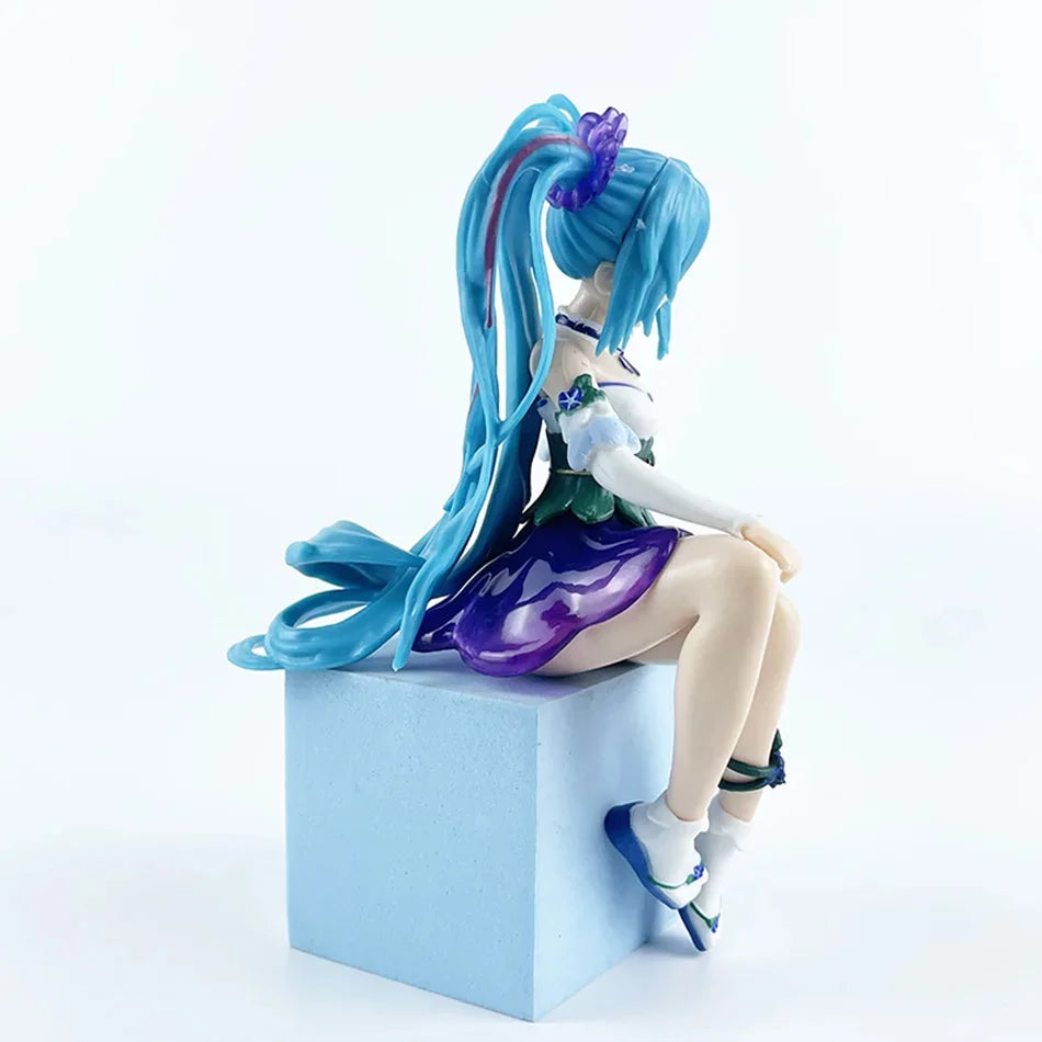 Hatsune Miku Morning Glory Fairy Anime Figure - PVC Action Model Ornament Noodle Stopper Collectible Toy Gift
