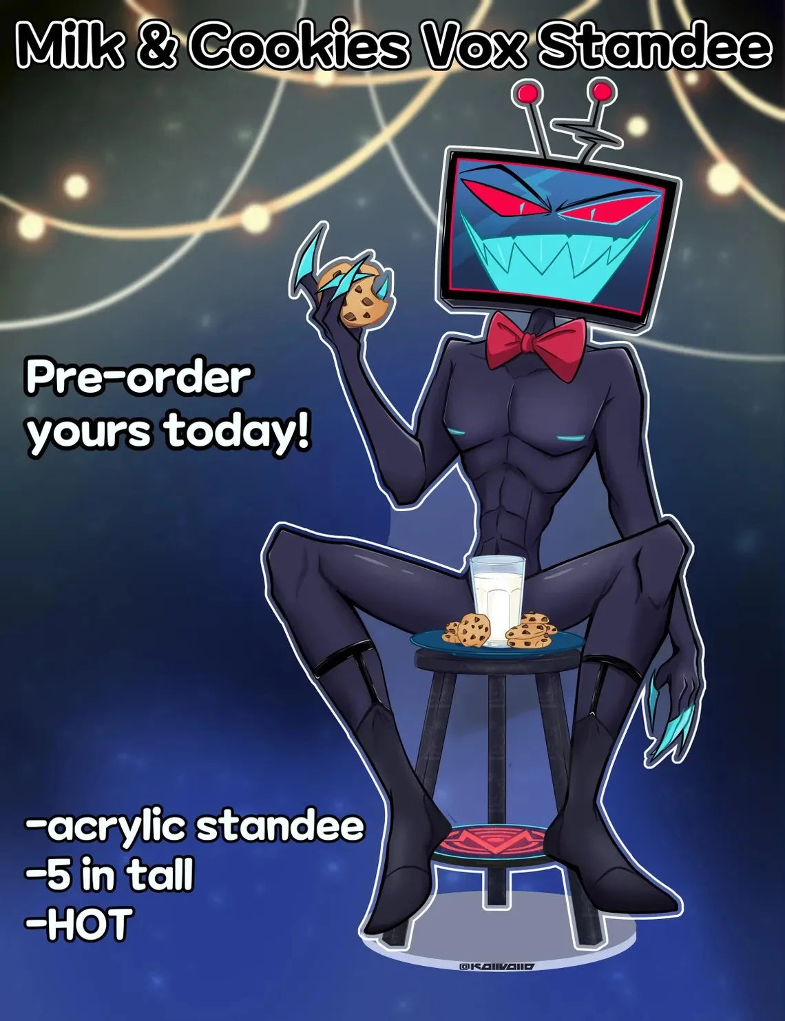 15Cm Creative Desktop Decorations Acrylic Standees for Hazbin Hotel Character Standing Plates Niffty Vaggie Charlie Husk Alastor