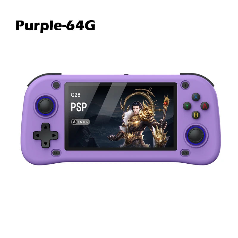 NEW G28 Retro Handheld Game Console Joystick 4.3 Inch HD IPS Screen Portable Pocket Video Player R36s 64GB 128GB Games Kid Gift