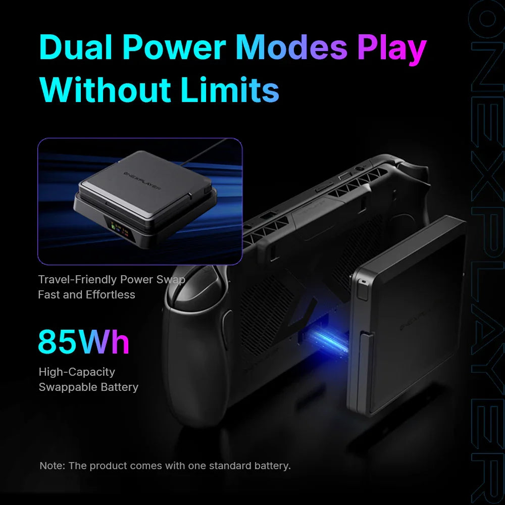 New OneXPlayer Apex MAX+ Gaming Tablet PC,  2-in-1 Windows 11 Laptop, Radeon 8060S GPU, Liquid Cooling Dock, 128GB RAM, 8TB SSD
