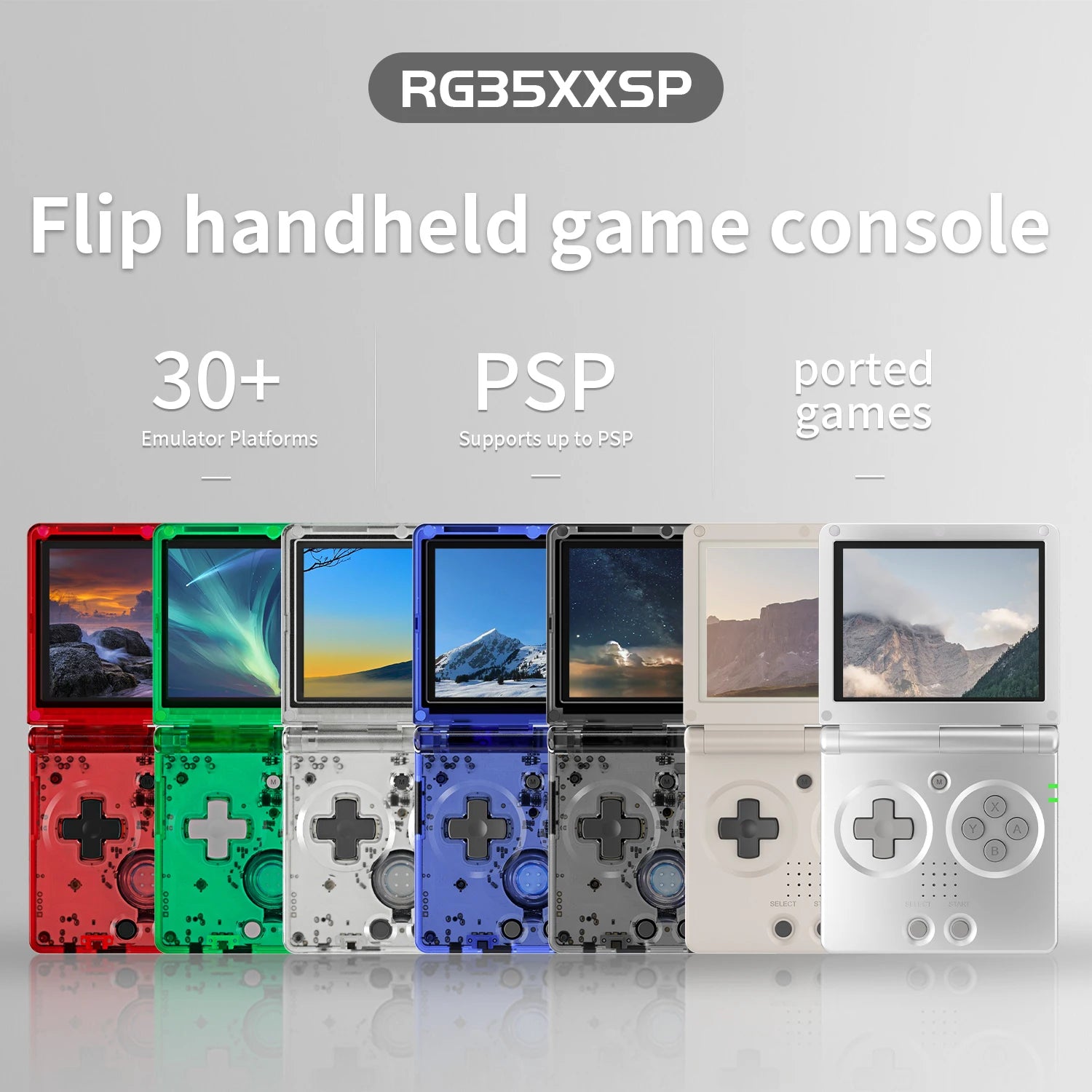ANBERNIC RG35XXSP Upgrade Flip Retro Handheld Game Console 3.5'' IPS Linux 64 bit WiFi Bluetooth Video Gaming Console 5000 Games