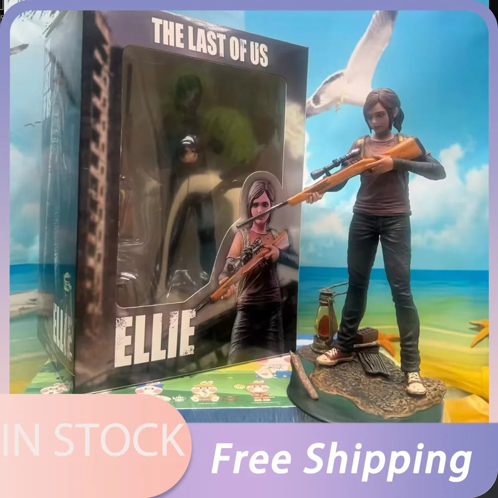 In Stock Anime The Last Of Us Figure Ellie Williams Action Figures Joel Miller Figurine Pvc Doll Desk Decora Statue Collection