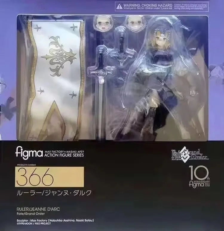 Figma366 Joan of Arc Movable Humanoid Action Figure Fate/Grand Order Ruler Collectible Model Office Figurine Birthday Gift