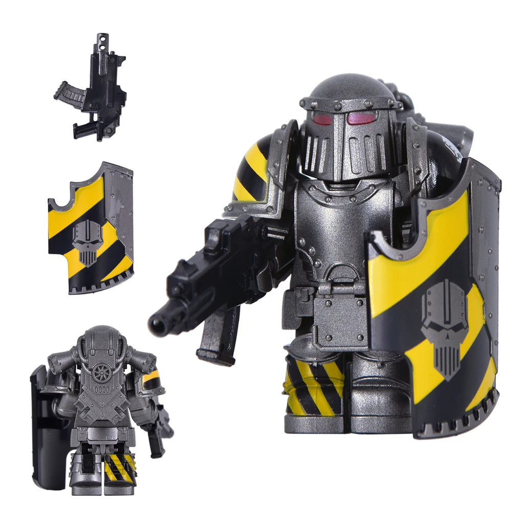 NEUE Mittelalterliche Kriegsritterfigur, aufwendige Details, schwere Bewaffnung, Engel, Ultramarines, Templer, Kriegssoldaten