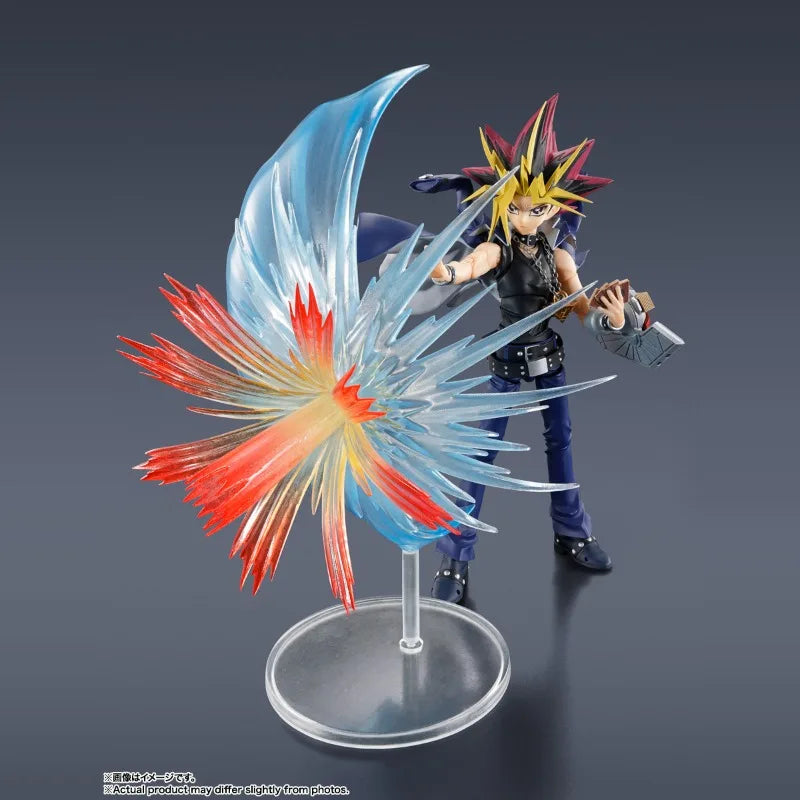 Bandai Genuine SHF YAMI YUGI Yu-Gi-Oh! Duel Monsters Anime Action Figure Collectible Joint Mobility Model Toys Gift