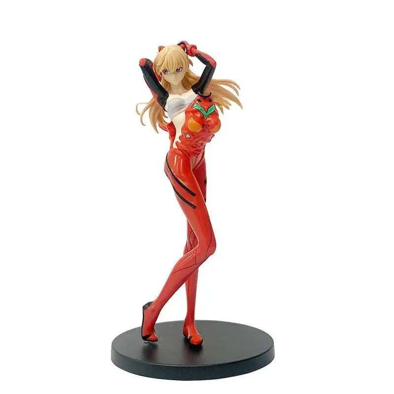 New Century Evangelion Anime Accessories Mech Asuka GK Handmade Pretty Girl Statue Trendy Play Gift High Quality
