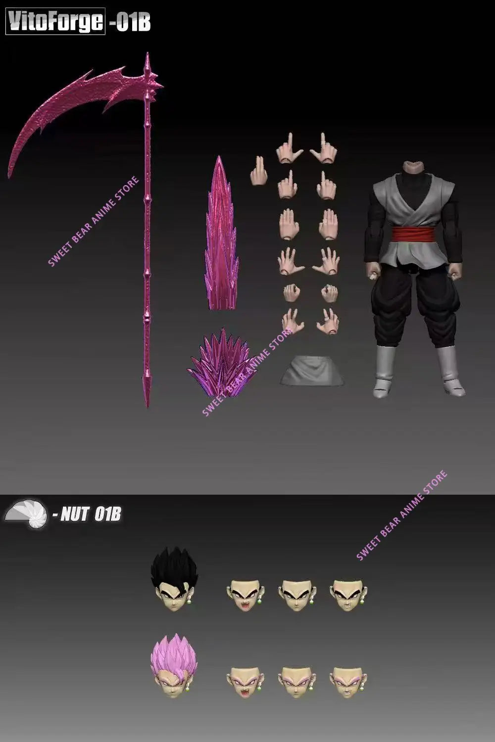Pre-Sale VITOFORGE VF Studio Goku Black Zamasu Dragon Ball Super Saiyan SSJ 1/12 Scale Action Figure Anime Model Toys Doll