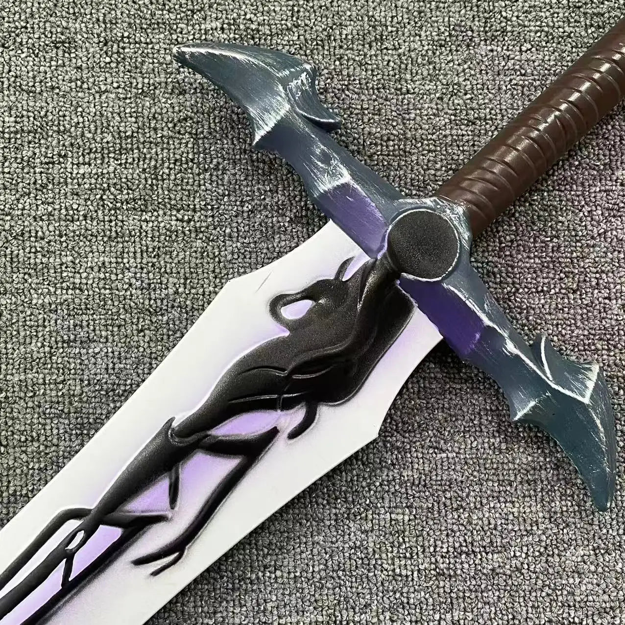 PU Großes Xiaoyu Cheng Katana Schwert Anime Solo Leveling Arise Cosplay Prop Ninja Messer Echte Größe Japanisches Katana Samurai Säbel