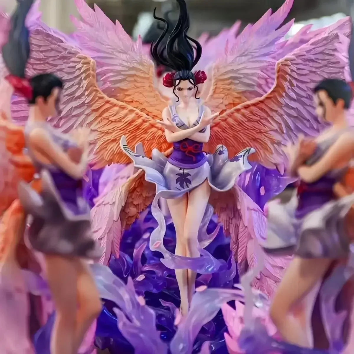 JT Statue One Piece Nico Robin Figure 33cm Jt Toys Nico Robin Figure 6 Wing 2 Heads Version Robin Model Ornament Collect GiftToy