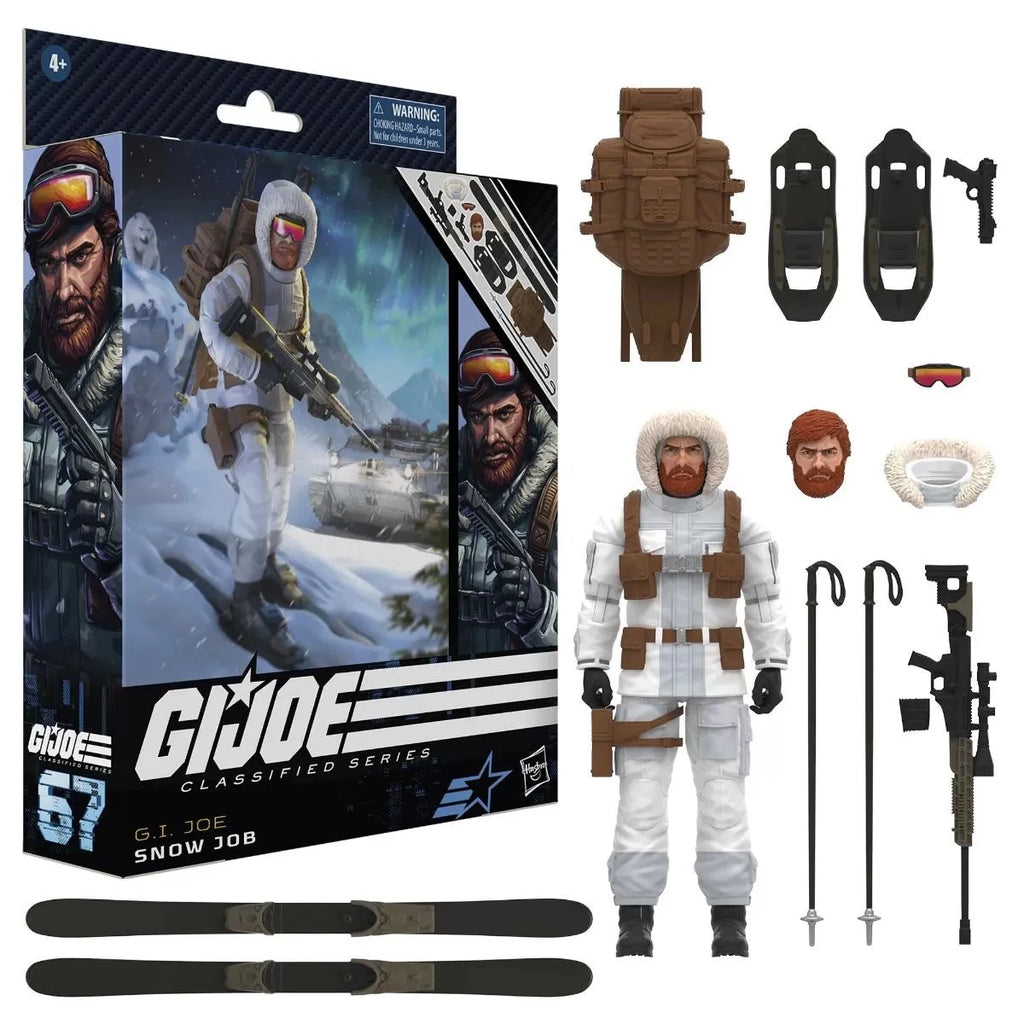 In Stock Original Hasbro G.i. Joe Classified Series 67 Snow Job 6-Inch Action Figures Model Toy Collection Hobby Gifts for Boys