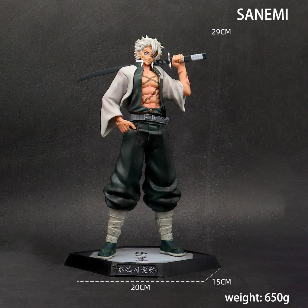 29cm  Kimetsu no Yaiba Anime Figures Yoriichi Daki Gyutaro 12 Style Action Figure Statue Model Doll Collection Toys Gifts