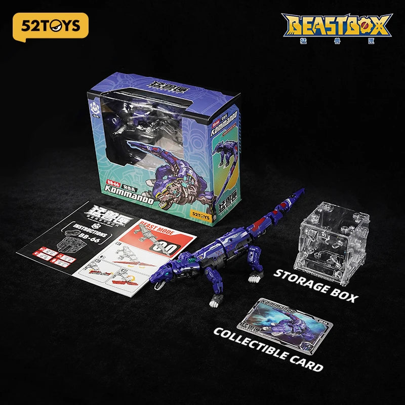 52TOYS Beastbox BB-66 KOMMANDO, umbaubar in Mecha und Würfel, Actionfigur, mit 4cm Aufbewahrungsbox
