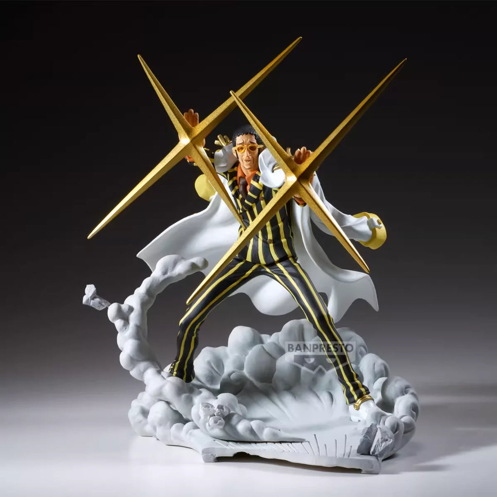 Original BANDAI BAPRESTO Anime ONE PIECE Kizaru Gear 4 Monkey D Luffy Senkou Zekkei Action Figure Toys PVC Model Collection
