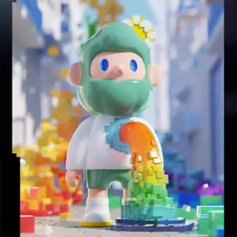 Finding Unicorn FARMER BOB Next Generation Pixel Universe Series Blind Box Toys Kawaii Anime Action Figure Surprise Mystery Box