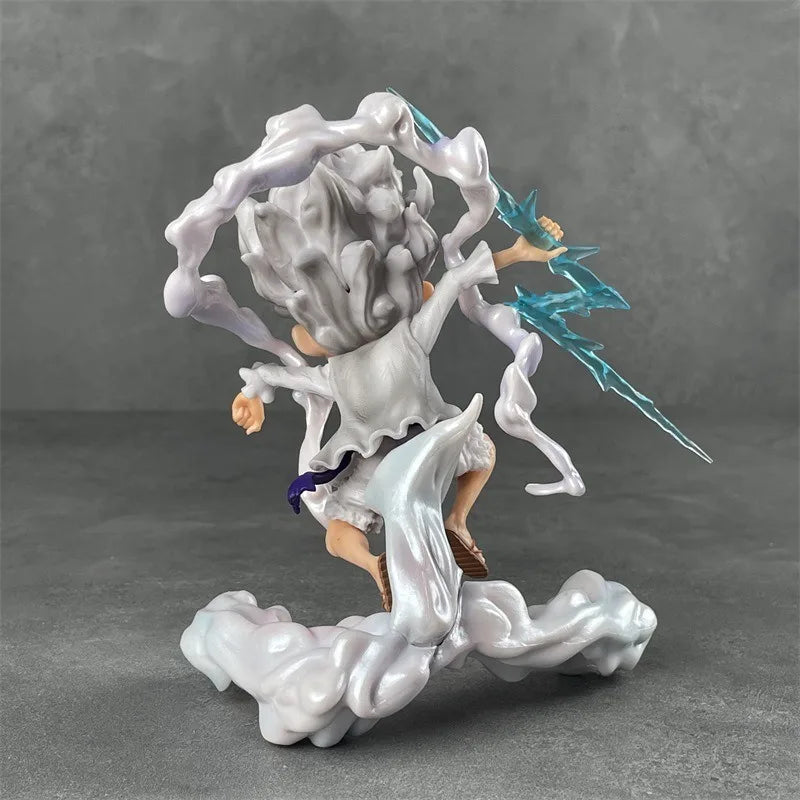 Very cute and exquisite Q-version Nika five level Luffy figurine toy statue model ornament gift scene model chassis ornament