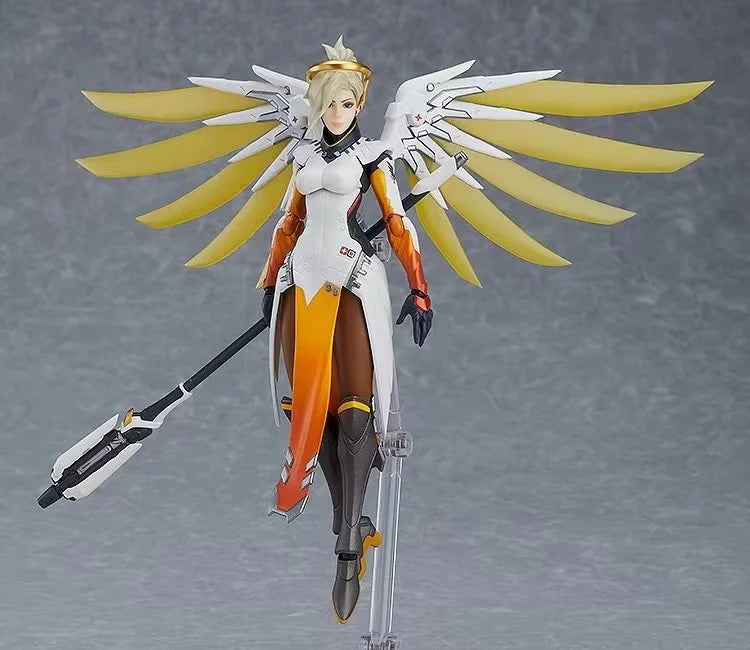 In Stock 100% Original Overwatch Figma Action Figures OW2 Genji Widowmaker Anime Figure PVC Collectible Model Toys Ornaments