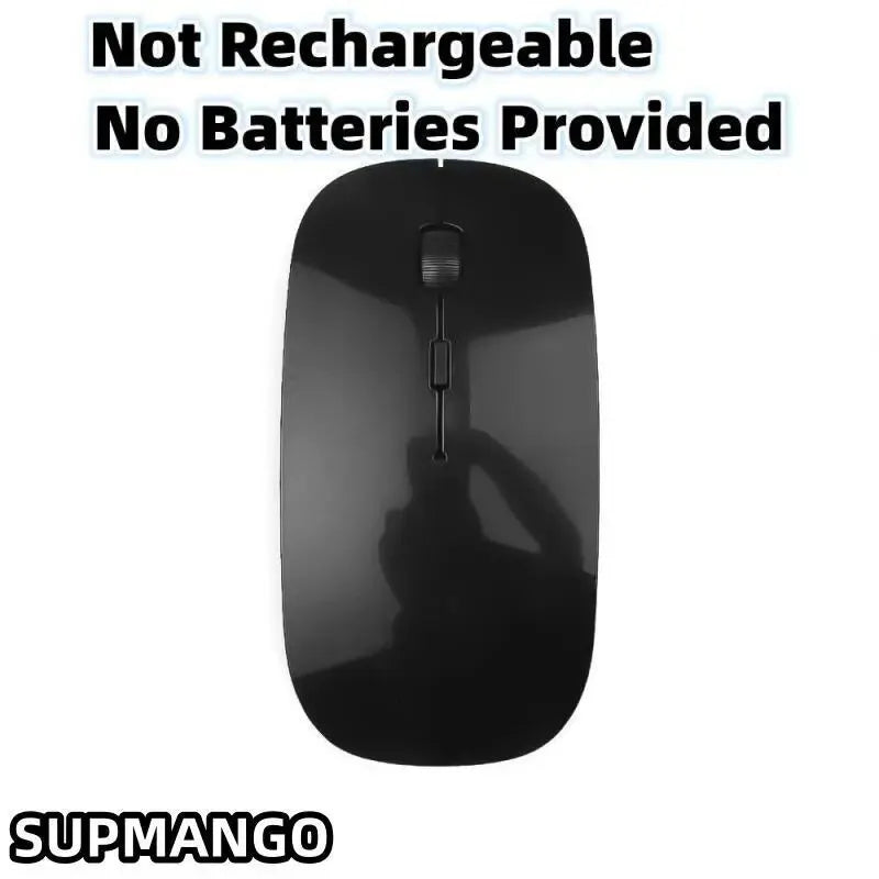 Wireless gaming mouse, quiet and magical, suitable for laptops and tablets, with battery powered and rechargeable versions