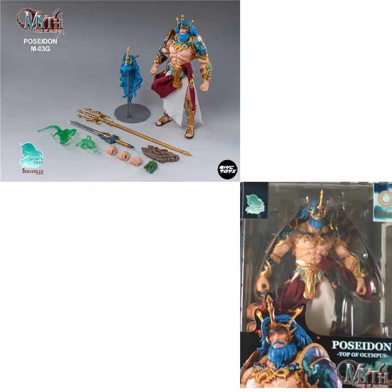 In Stock New Berserker Studios M01E ZEUS M03 M03G 1/12 Sea God Poseidon Anime Model Full Set Myth Action Figure