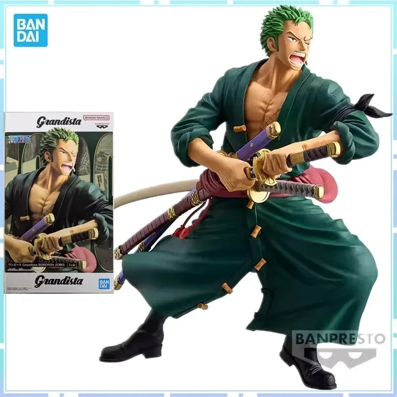 Bandai Original Banpresto Anime ONE PIECE Grandista Roronoa Zoro PVC Action Figure Modell Sammler Spielzeug geburtstag weihnachten geschenk
