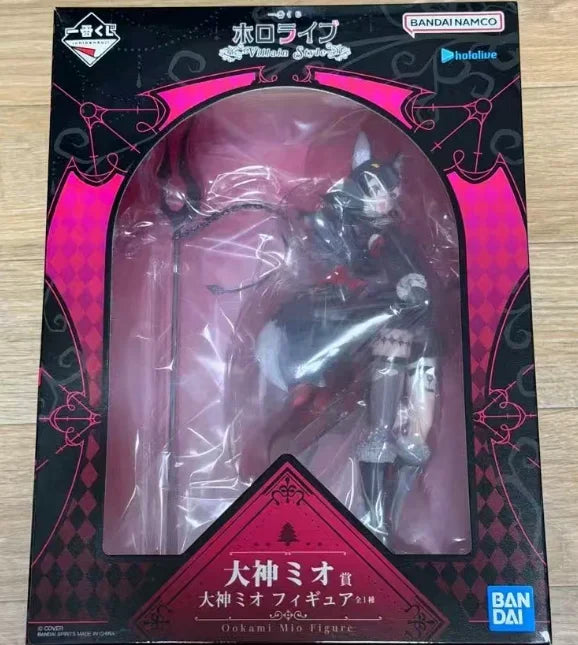 BANDAI Original Ichiban Kuji HoloLive Villain Style Ōokami Mio Figure Model Hobbies Collectible Desktop Decoration