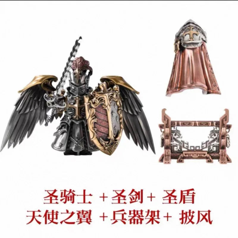 Europäische Kreuzzüge Orden der Ritter Moc Tempelritter Zarte Metall Magnetische Ziegel Spielzeug Kupfer Material Figur Spielzeug Geschenke