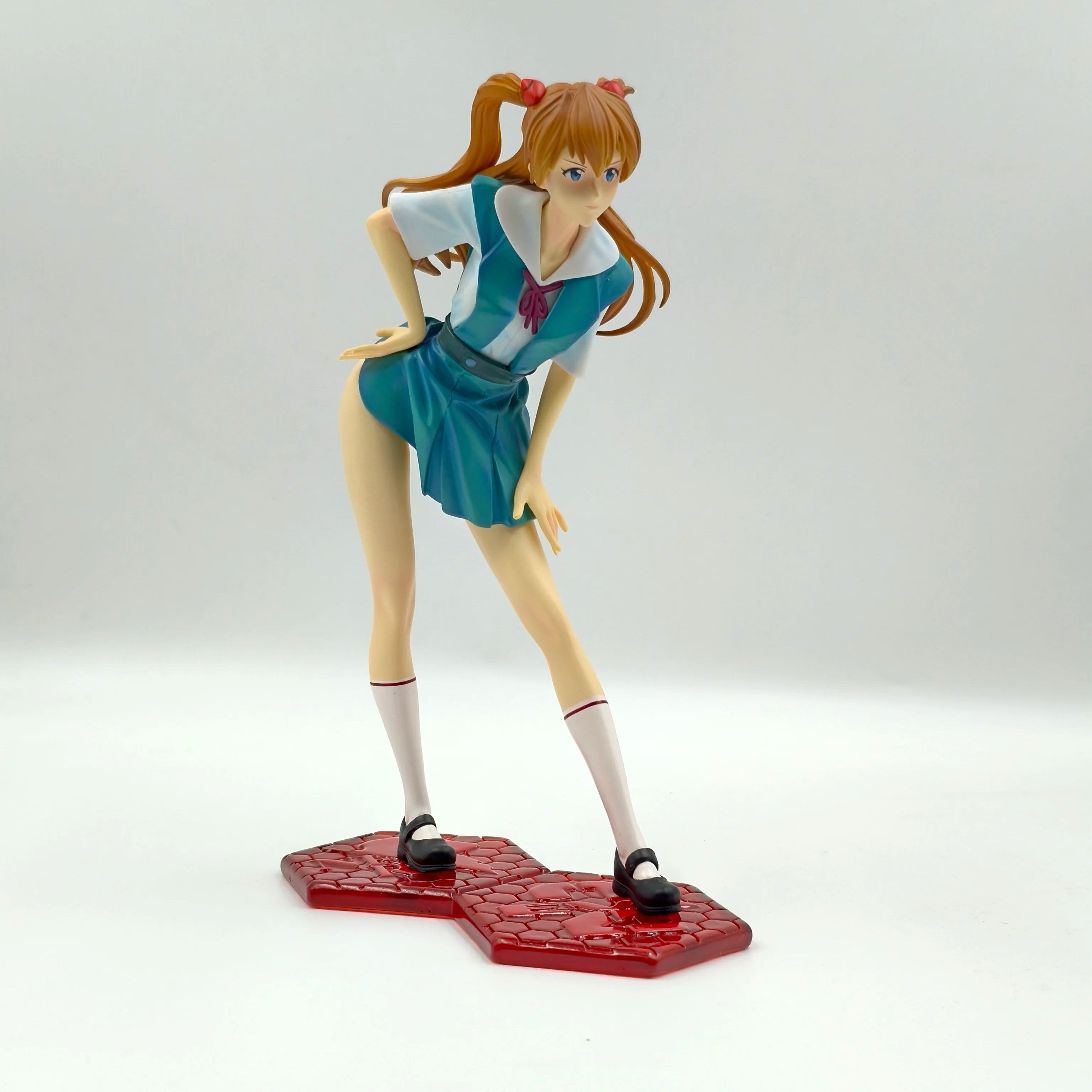 20cm 7.8 inch Anime Asuka Langley Soryu Action Figures Pvc Statue Desktop Ornamen Collection Statue Model Decoration Room Desk T