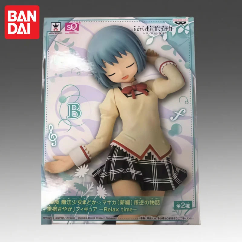 In Stock Bandai Original Banpresto Puella Magi Madoka Magica Miki Sayaka Action Figure Model Doll Brand New Boxed Garage