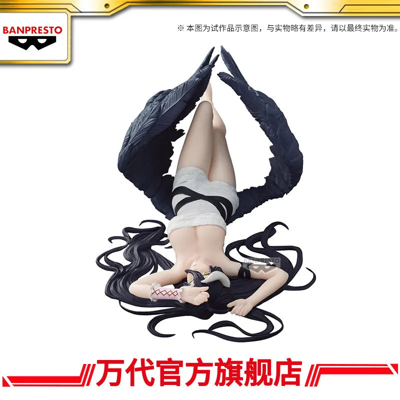 In Stock Bandai Original Banpresto Overlord Relax Time Roll Bandage Ver Albedo 20Cm Action Figurine Model Collections Gifts Toys