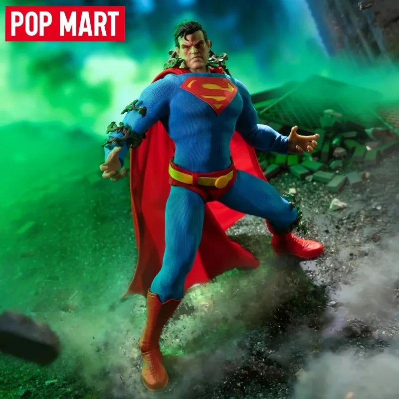 POPMART & GONG Batman Hush Superman 1/12 Scale Articulated Collectible Action Figure Fabric Outfit Model Toys For Collectors