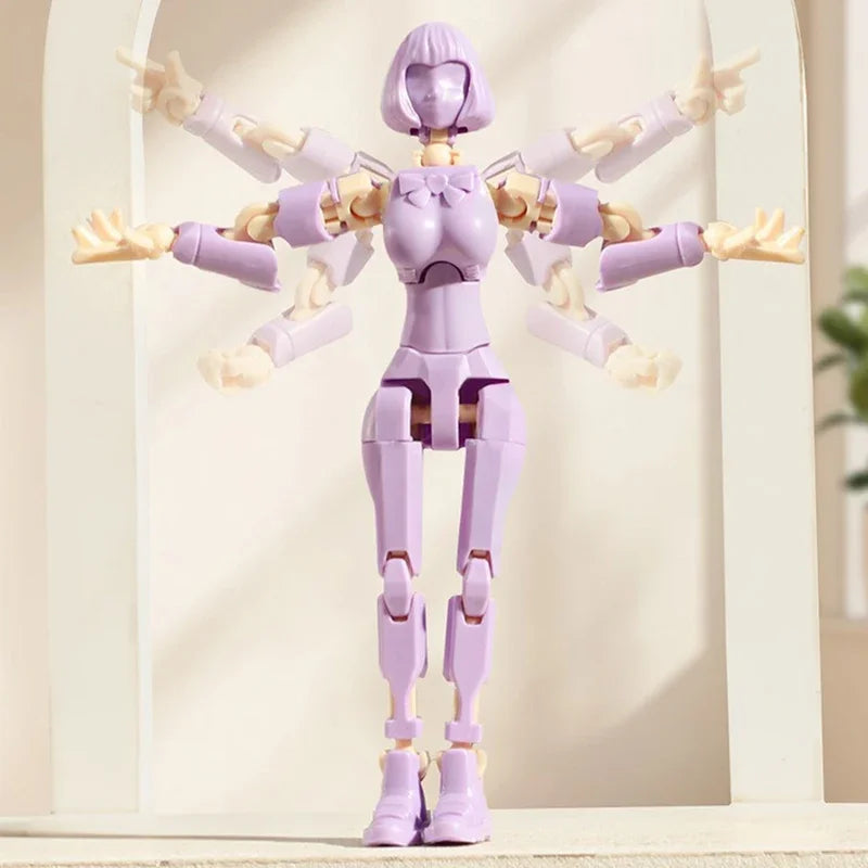 3D Printed Mannequin Dummy Magical Beauty Girl Action Figure  Multi-Jointed Movable Shapeshift Robot Ornament  For Kids Adult