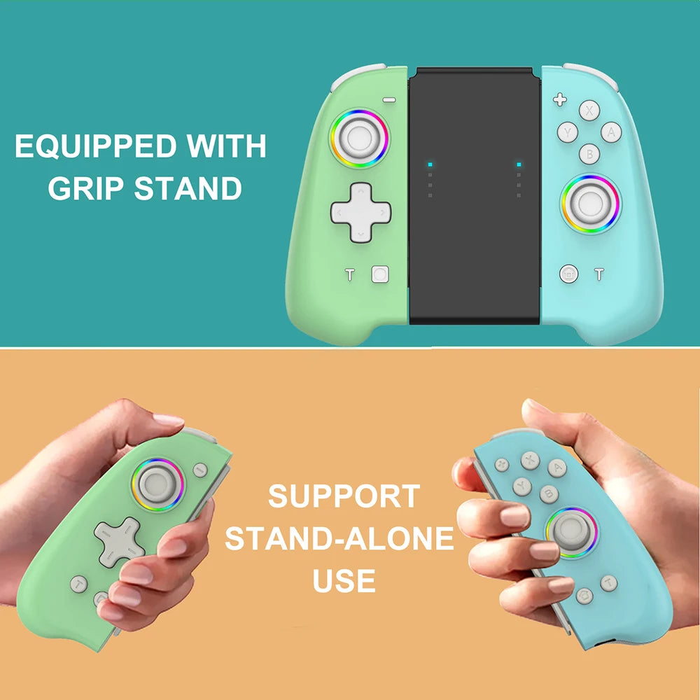 Wireless Joypad Controller L/R For Nintend Switch / OLED Lite Automatic Wake-up Gamepad Joysticks Con Crossing Six-axis