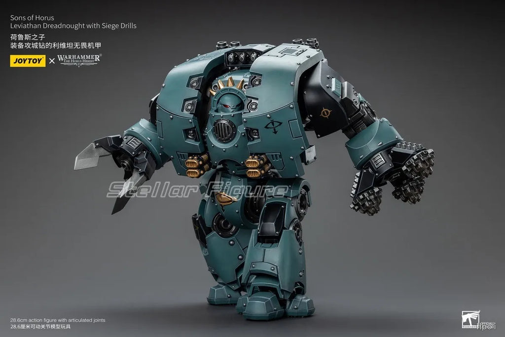【SF】JOYTOY 1/18 Action Figure Sons of Horus Leviathan Dreadnought with Siege Drills Model Toys Gifts Collection Ornaments
