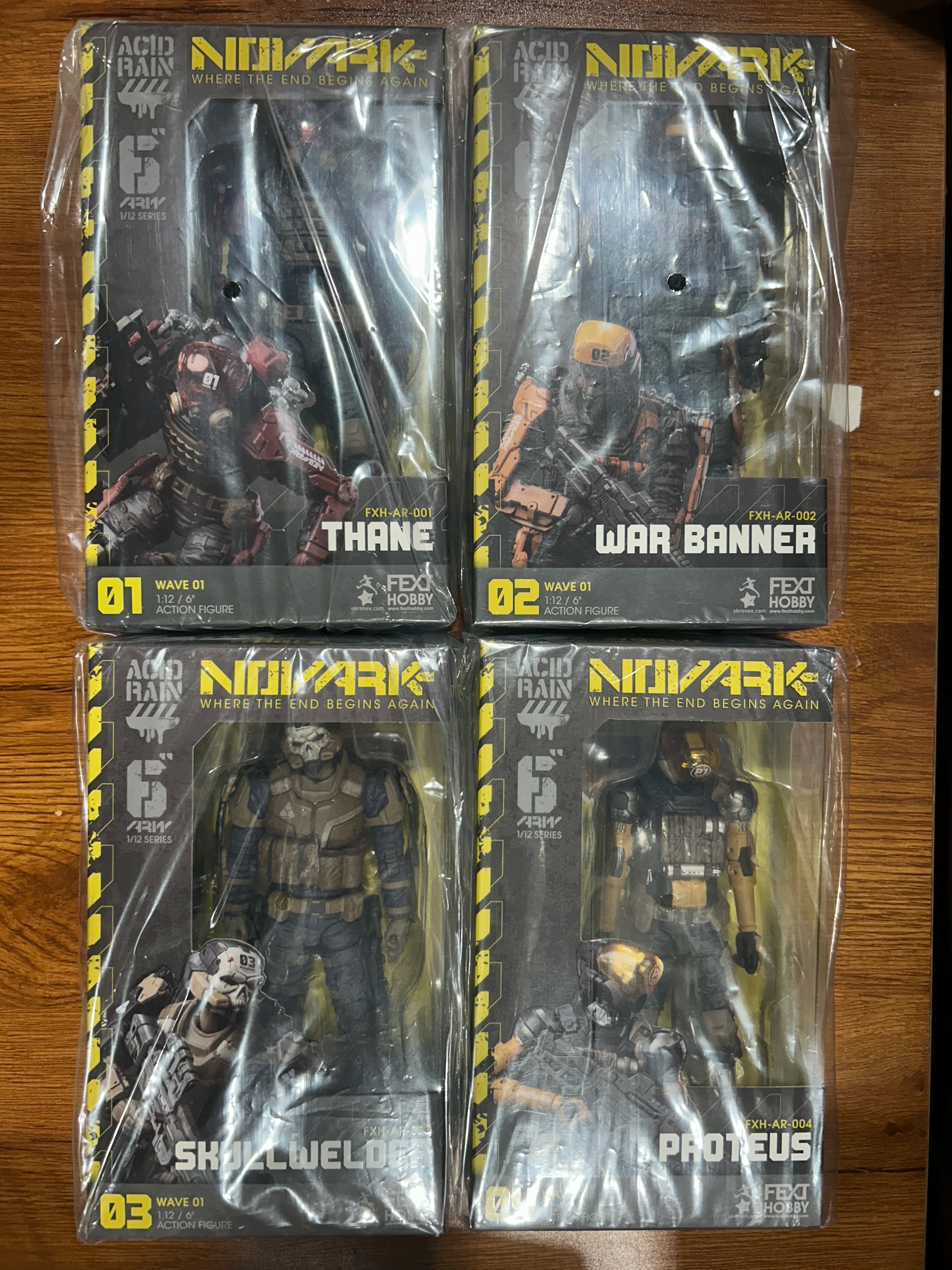 In Stock Acid Rain War AR-001 Lord 002 Battle Flag 003 Welding Skull 004 Pro 1/12 Movable Soldier Model Action Figure Toy Gift