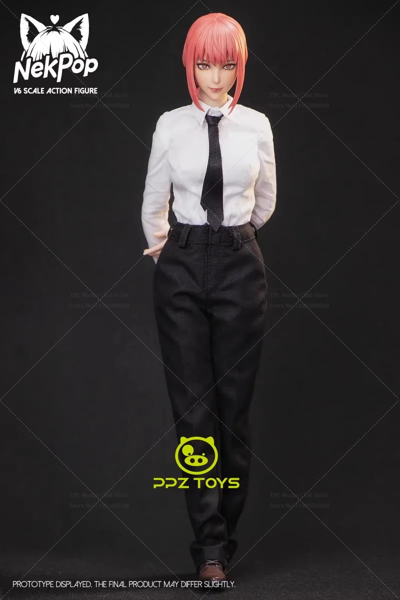 Pre Stock NekPop Studio NEK001 1/6 Scale Chainsaw Man Makima JapanAnime Dominate Demons 12-inch Full Set Action Figure Soldier
