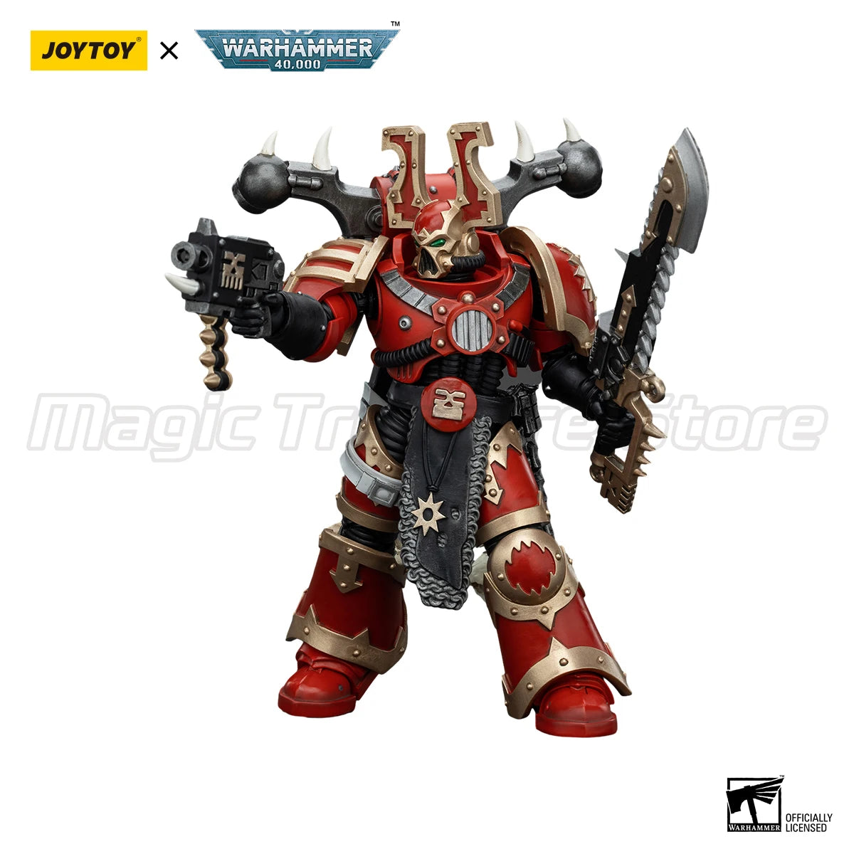 【MT】JOYTOY 1/18 Action Figure Warhammer 40K World Eaters Khorne Berzerker 7PCS Anime Toys Model