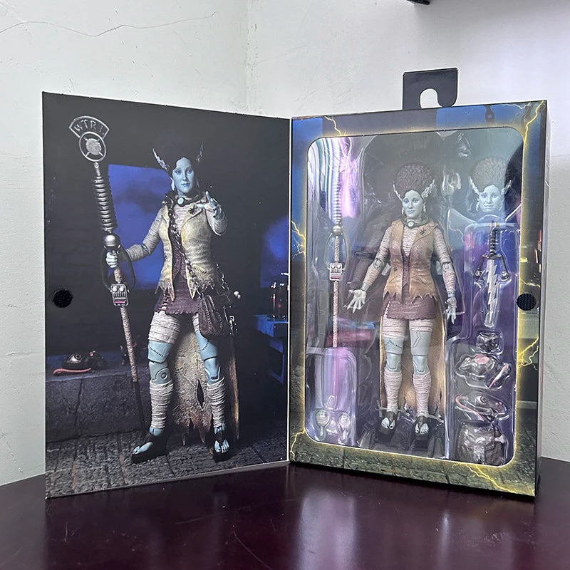 NECA Yellow Clothes Female Reporter Version 2.0 Figure Michelangelo Mummy Raphael Frankenstein April O'Neil Action Figure Toys