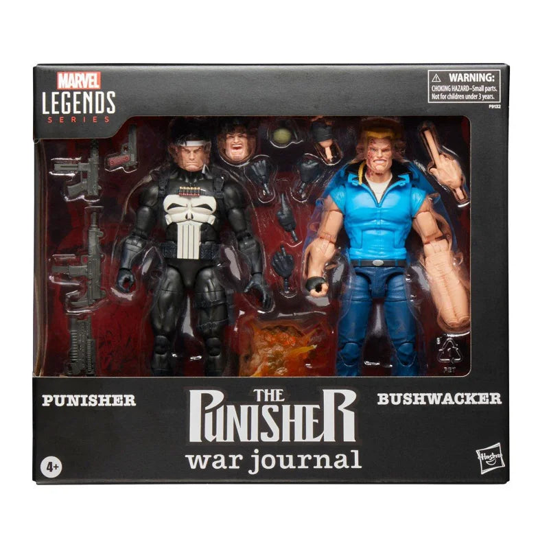 In Stock Hasbro Marvel Legends Series Punisher War Logs Punisher and Executioner Action Figures Collections Gifts Hobbies