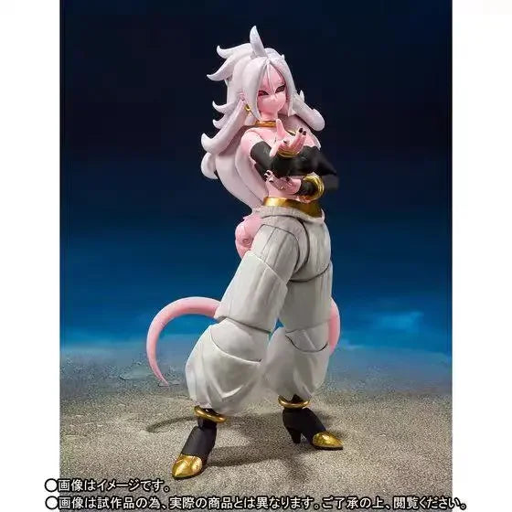 In stock Bandai Shf  Android 21 S.h.figuarts Genuine Collectible Action Figure Anime Model Toys Gift SSWW2
