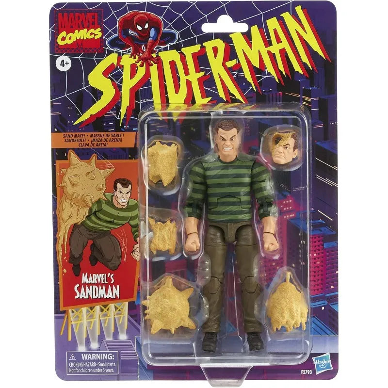 Hasbro Original Genuine  Marvel Legends Spider-Man 6 Inches Sandman Action Figure Toys for Boys Girls Gift Collectible Model